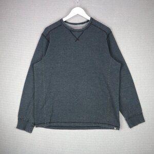 Eddie Bauer Thermal Longsleeve Grey Henley Mens Large